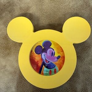 Vintage Yellow Mickey Mouse Picture Frame